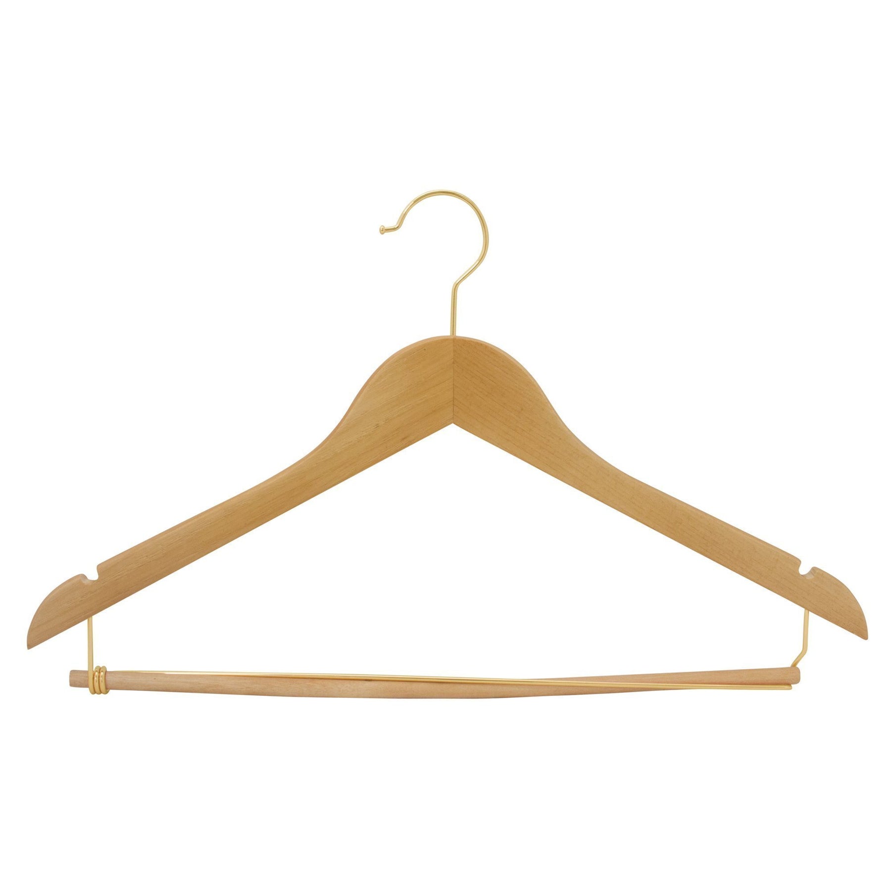 The Container Store Superior Wood Coat Hanger Ribbed Bar | The Container  Store